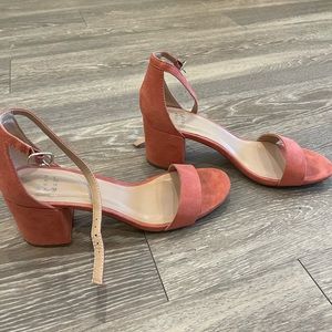 Pretty coral heels!